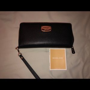 Michael Kors Black Wristlet